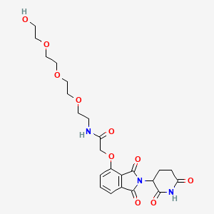 molecular formula C23H29N3O10 B14765126 Thalidomide-O-acetamido-PEG4-OH 