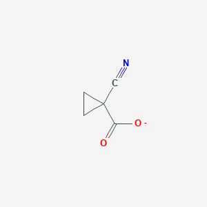 molecular formula C5H4NO2- B14765170 1-Cyanocyclopropane-1-carboxylate 