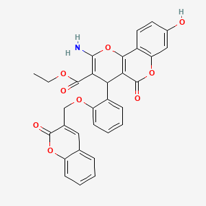 molecular formula C31H23NO9 B14765202 hCAII-IN-4 