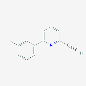 molecular formula C14H11N B14765233 2-Ethynyl-6-(m-tolyl)pyridine 