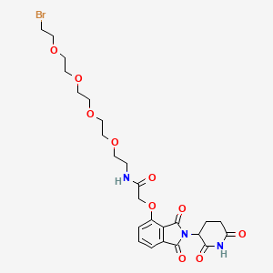 molecular formula C25H32BrN3O10 B14765290 Thalidomide-O-acetamido-PEG5-C2-Br 