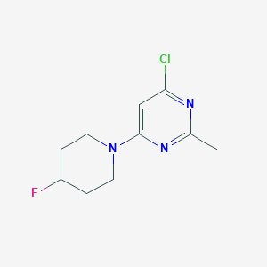 molecular formula C10H13ClFN3 B1476544 4-Chloro-6-(4-fluoropiperidin-1-yl)-2-methylpyrimidine CAS No. 2029852-95-5