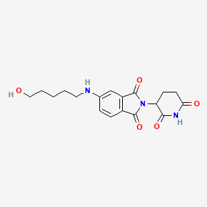 molecular formula C18H21N3O5 B14765441 Pomalidomide-5'-C5-OH 