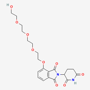 molecular formula C21H26N2O9 B14765443 Thalidomide-O-PEG4-OH 