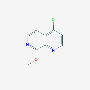 molecular formula C9H7ClN2O B14765453 4-Chloro-8-methoxy-1,7-naphthyridine 