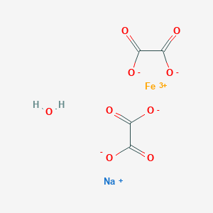 molecular formula C4H2FeNaO9 B14765495 Sodium ferric oxalate hydrate 