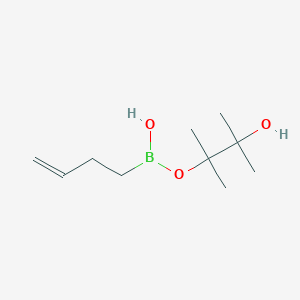 molecular formula C10H21BO3 B14765534 But-3-enyl-(3-hydroxy-2,3-dimethylbutan-2-yl)oxyborinic acid 