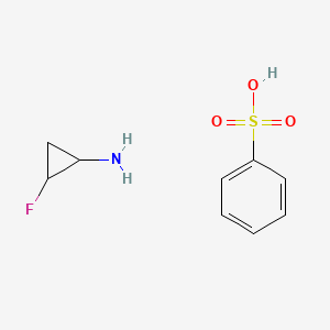 molecular formula C9H12FNO3S B14765546 benzenesulfonic acid;(1S,2R)-2-fluorocyclopropanamine 