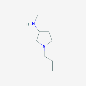 molecular formula C8H18N2 B14765569 N-methyl-1-propylpyrrolidin-3-amine 