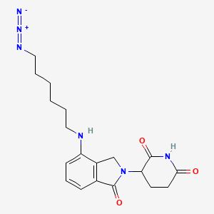 molecular formula C19H24N6O3 B14765613 Lenalidomide-C6-azide 