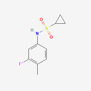 molecular formula C10H12INO2S B14765634 N-(3-Iodo-4-methylphenyl)cyclopropanesulfonamide 