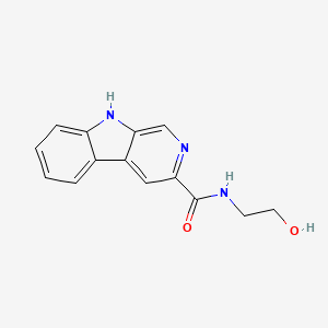 molecular formula C14H13N3O2 B14765667 N-(2-hydroxyethyl)-9H-pyrido[3,4-b]indole-3-carboxamide 