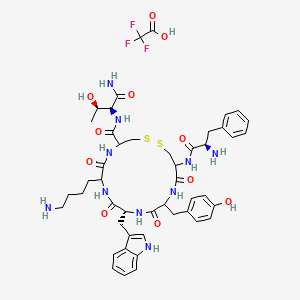 molecular formula C47H59F3N10O11S2 B14765707 TT-232 trifluoroacetate 