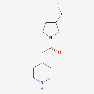 molecular formula C12H21FN2O B1476579 1-(3-(Fluoromethyl)pyrrolidin-1-yl)-2-(piperidin-4-yl)ethan-1-one CAS No. 2092566-69-1