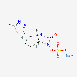 molecular formula C9H11N4NaO5S2 B14765821 Antibacterial agent 54 