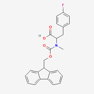 molecular formula C25H22FNO4 B14765837 Fmoc-N-Me-L-Phe(4-F)-OH 