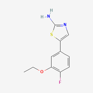molecular formula C11H11FN2OS B14765866 5-(3-Ethoxy-4-fluorophenyl)thiazol-2-amine 
