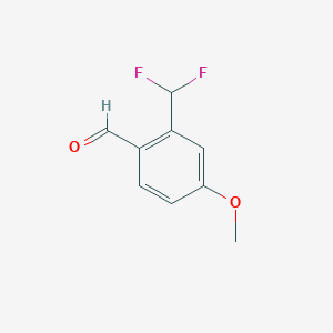 molecular formula C9H8F2O2 B14765895 2-(Difluoromethyl)-4-methoxybenzaldehyde 
