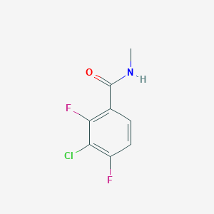molecular formula C8H6ClF2NO B14765907 3-Chloro-2,4-difluoro-N-methylbenzamide 
