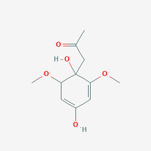 molecular formula C11H16O5 B14765947 2,6-Dimethoxy-1-acetylmethylhydroquinone 