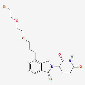molecular formula C20H25BrN2O5 B14766005 Phthalimidinoglutarimide-C3-O-PEG1-C2-Br 