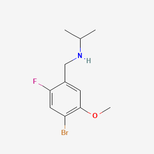 molecular formula C11H15BrFNO B14766011 N-(4-Bromo-2-fluoro-5-methoxybenzyl)propan-2-amine 