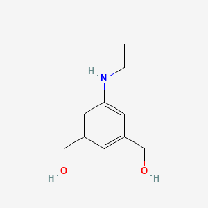 molecular formula C10H15NO2 B14766177 Aniline, N-ethyl-3,5-di(hydroxymethyl)- 