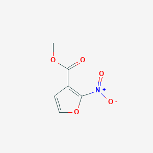molecular formula C6H5NO5 B14766193 Methyl 2-nitrofuran-3-carboxylate 