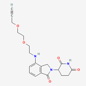 molecular formula C20H23N3O5 B14766267 Lenalidomide-PEG2-propargyl 