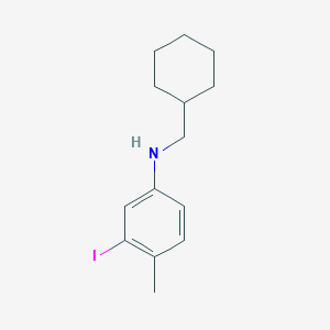 molecular formula C14H20IN B14766270 N-(cyclohexylmethyl)-3-iodo-4-methylaniline 