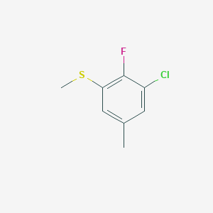 molecular formula C8H8ClFS B14766342 (3-Chloro-2-fluoro-5-methylphenyl)(methyl)sulfane 