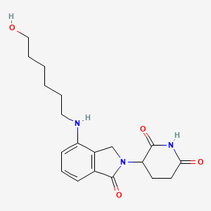 molecular formula C19H25N3O4 B14766381 Lenalidomide-C6-OH 