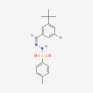 molecular formula C18H21BrN2O2S B14766442 N'-(3-Bromo-5-(t-butyl)benZylidene)-4-methylbenZenesulfonohydraZide 