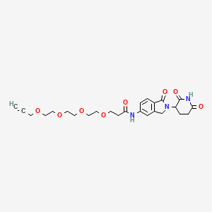 molecular formula C25H31N3O8 B14766452 Lenalidomide-5'-CO-PEG4-propargyl 
