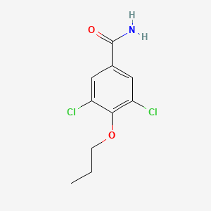 molecular formula C10H11Cl2NO2 B14766494 3,5-Dichloro-4-propoxybenzamide 