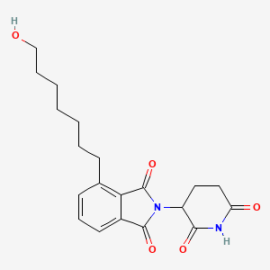 molecular formula C20H24N2O5 B14766554 Thalidomide-C7-OH 