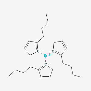 molecular formula C27H39Er B14766594 Tris(n-butylcyclopenta-dienyl)erbium 