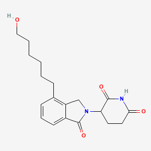 molecular formula C19H24N2O4 B14766613 Phthalimidinoglutarimide-C6-OH 