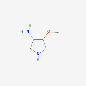 molecular formula C5H12N2O B14766668 cis-4-Methoxypyrrolidin-3-amine 