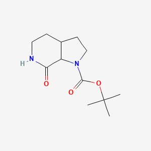 molecular formula C12H20N2O3 B14766680 tert-Butyl 7-oxooctahydro-1H-pyrrolo[2,3-c]pyridine-1-carboxylate 