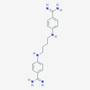 molecular formula C18H24N6 B147667 4,4'-(1,4-Butanediyldiimino)bis-benzenecarboximidamide CAS No. 125880-82-2