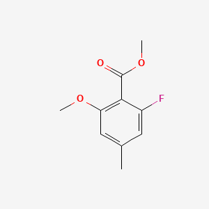 molecular formula C10H11FO3 B14766726 Methyl 2-fluoro-6-methoxy-4-methylbenzoate 