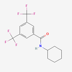 molecular formula C15H15F6NO B14766765 N-cyclohexyl-3,5-bis(trifluoromethyl)benzamide 