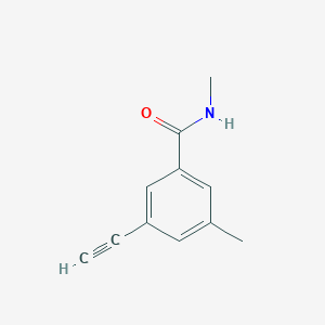 molecular formula C11H11NO B14766833 3-Ethynyl-N,5-dimethylbenzamide 