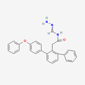 molecular formula C27H23N3O2 B14766842 N-methanehydrazonoyl-2-[2-(4-phenoxyphenyl)-6-phenylphenyl]acetamide 