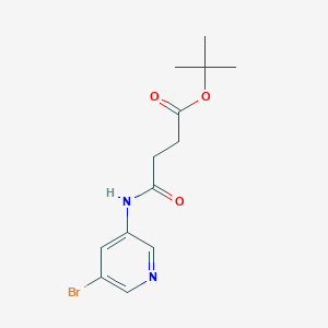 molecular formula C13H17BrN2O3 B14766866 tert-Butyl 4-((5-bromopyridin-3-yl)amino)-4-oxobutanoate 