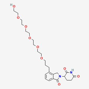 molecular formula C26H38N2O9 B14766944 Phthalimidinoglutarimide-C3-O-PEG5-OH 