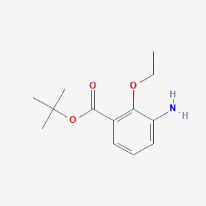 molecular formula C13H19NO3 B14766953 tert-Butyl 3-amino-2-ethoxybenzoate 
