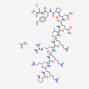 molecular formula C68H115N19O20S B14766956 SV40 T-Ag-derived NLS peptide acetate 