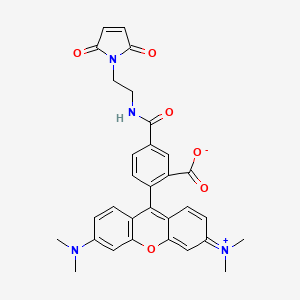 molecular formula C31H28N4O6 B14767110 Tetramethylrhodamine-5 C2 maleimide 